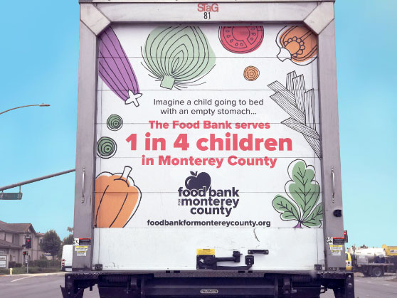 back of food bank truck
